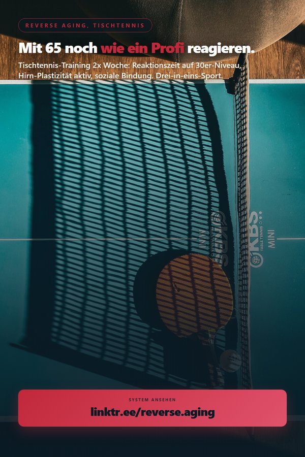 Pin: Tischtennis für Senioren